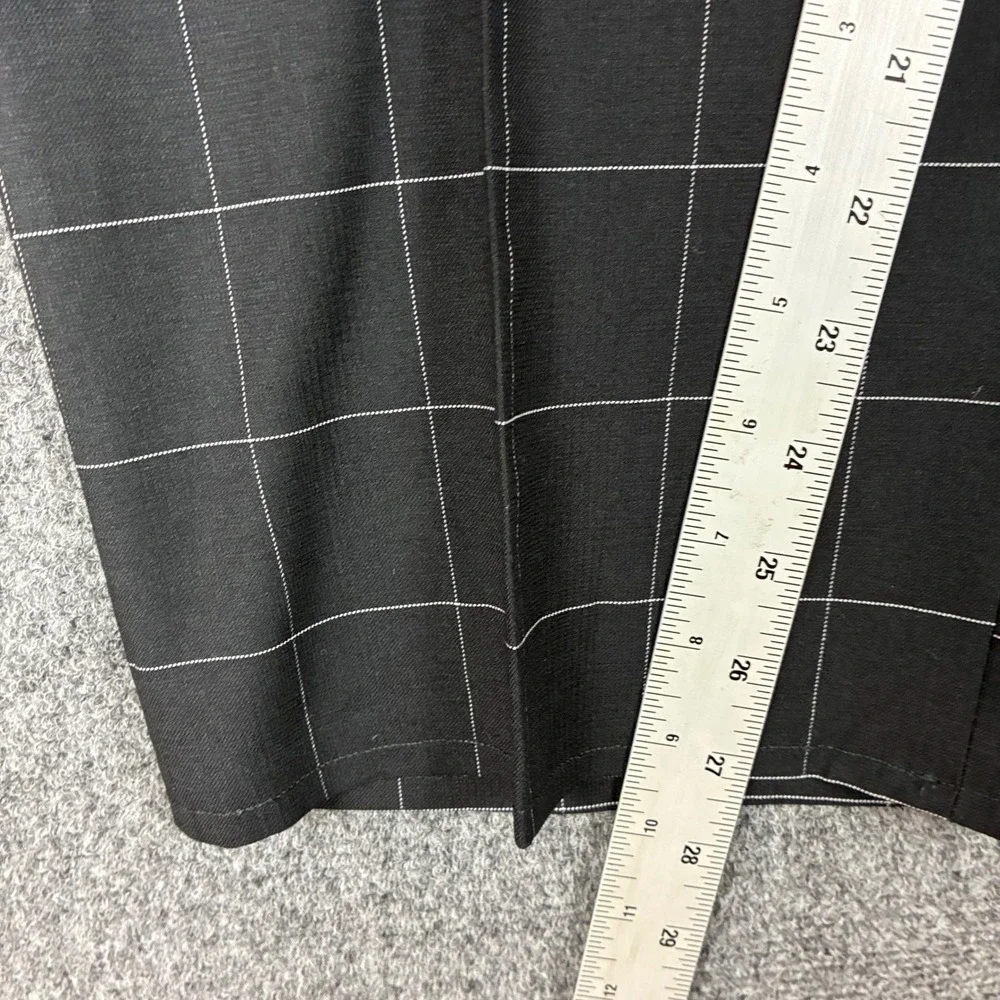 Kilburne & Fitch Mens 50L Black Windowpane Check 2 Piece Suit Blazer Trousers